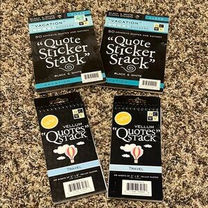 DCWV Quote Sticker Stack Set